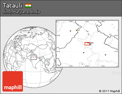 Blank Location Map of Tatauli
