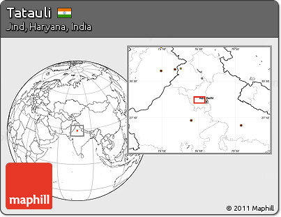 Blank Location Map of Tatauli