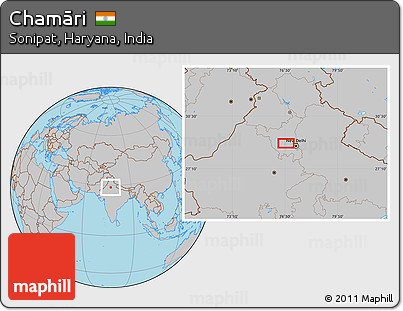 Gray Location Map of Chamāri