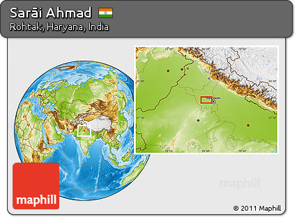 Physical Location Map of Sarāi Ahmad