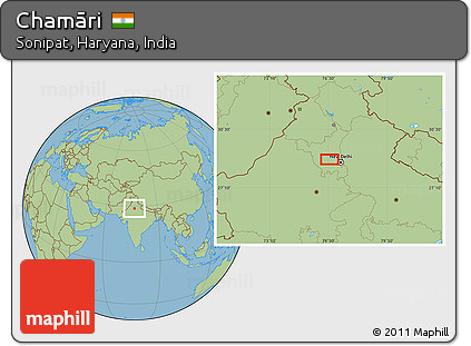 Savanna Style Location Map of Chamāri