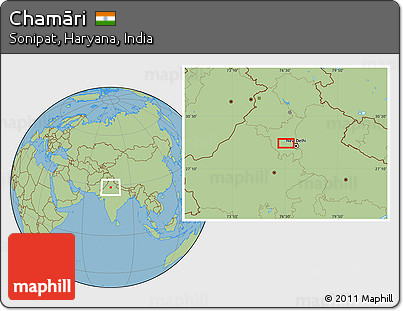 Savanna Style Location Map of Chamāri