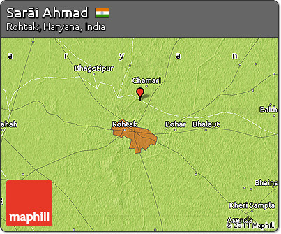 Physical Map of Sarāi Ahmad