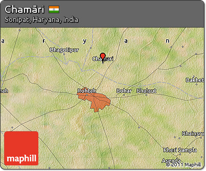 Satellite Map of Chamāri