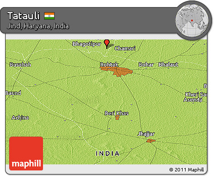 Physical Panoramic Map of Tatauli
