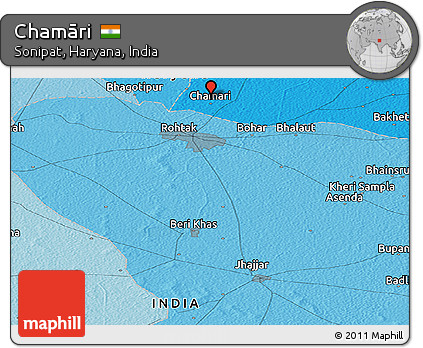 Political Panoramic Map of Chamāri