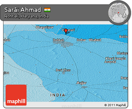 Political Panoramic Map of Sarāi Ahmad