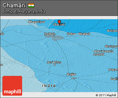 Political Panoramic Map of Chamāri