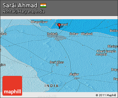 Political Panoramic Map of Sarāi Ahmad