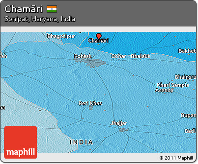 Political Panoramic Map of Chamāri