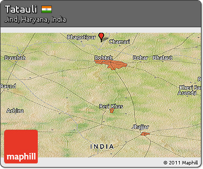 Satellite Panoramic Map of Tatauli
