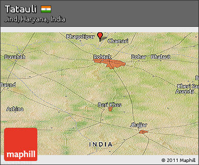 Satellite Panoramic Map of Tatauli
