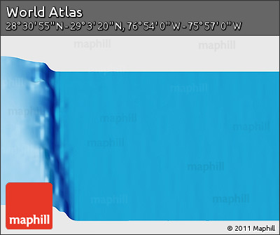 Physical 3D Map of the Area around 28° 47' 8" N, 76° 25' 30" W