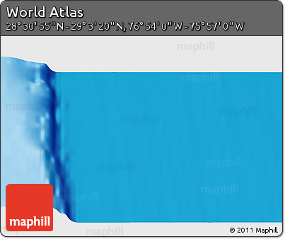 Physical 3D Map of the Area around 28° 47' 8" N, 76° 25' 30" W