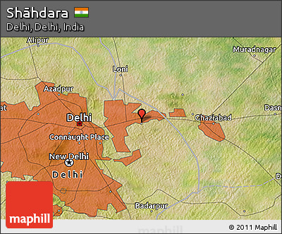 Satellite 3D Map of Shāhdara