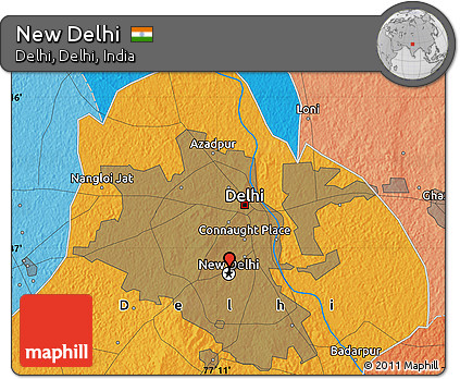 Political Map of New Delhi