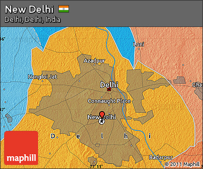 Political Map of New Delhi