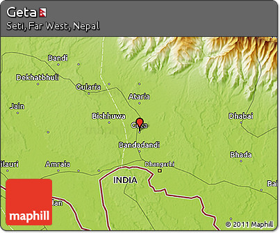 Physical 3D Map of Geta