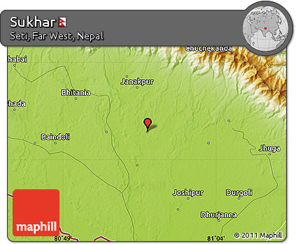 Physical Map of Sukhar