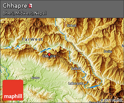 Physical 3D Map of Chhapre