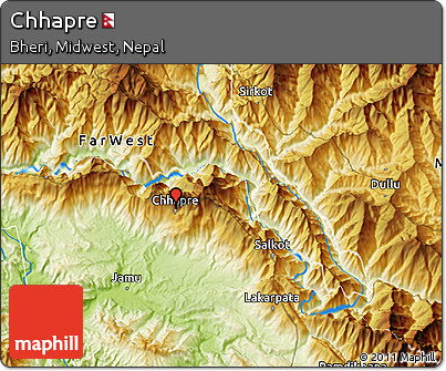 Physical 3D Map of Chhapre