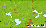 Physical Map of Cassadaga