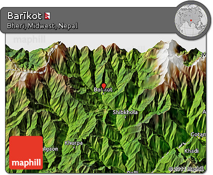 Satellite 3D Map of Barīkot