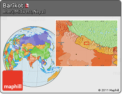 Political Location Map of Barīkot