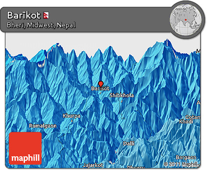 Political Panoramic Map of Barīkot