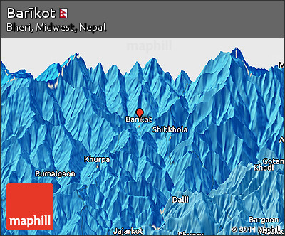 Political Panoramic Map of Barīkot