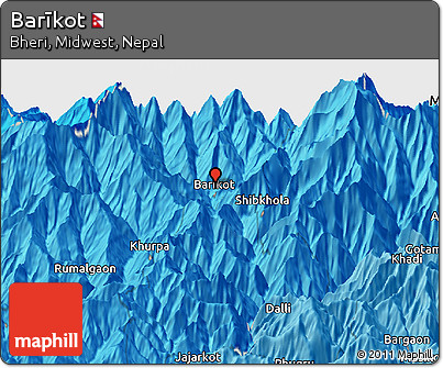Political Panoramic Map of Barīkot