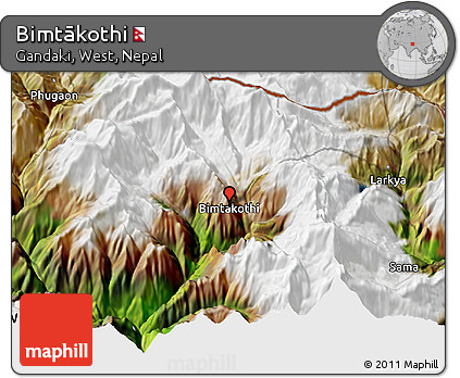 Satellite 3D Map of Bimtākothi