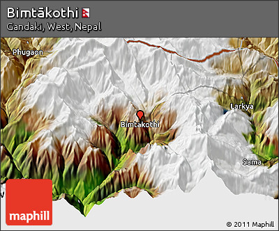 Satellite 3D Map of Bimtākothi