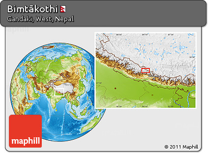 Physical Location Map of Bimtākothi