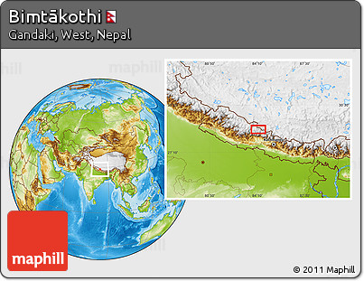 Physical Location Map of Bimtākothi