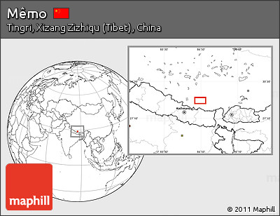 Blank Location Map of Mêmo