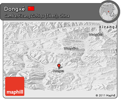 Physical Panoramic Map of Dongxê