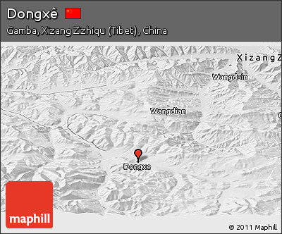 Physical Panoramic Map of Dongxê
