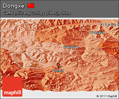 Political Panoramic Map of Dongxê
