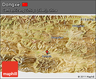 Satellite Panoramic Map of Dongxê