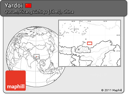 Blank Location Map of Yardoi