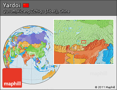 Political Location Map of Yardoi