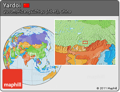 Political Location Map of Yardoi