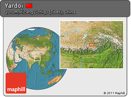 Satellite Location Map of Yardoi