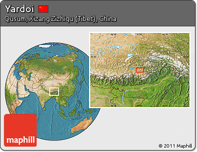 Satellite Location Map of Yardoi