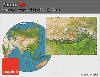 Satellite Location Map of Yardoi