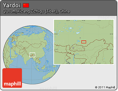 Savanna Style Location Map of Yardoi