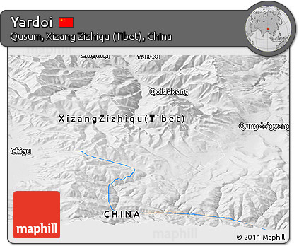 Physical Panoramic Map of Yardoi
