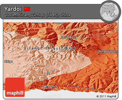 Political Panoramic Map of Yardoi