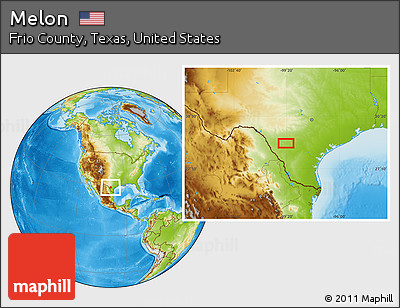 Physical Location Map of Melon